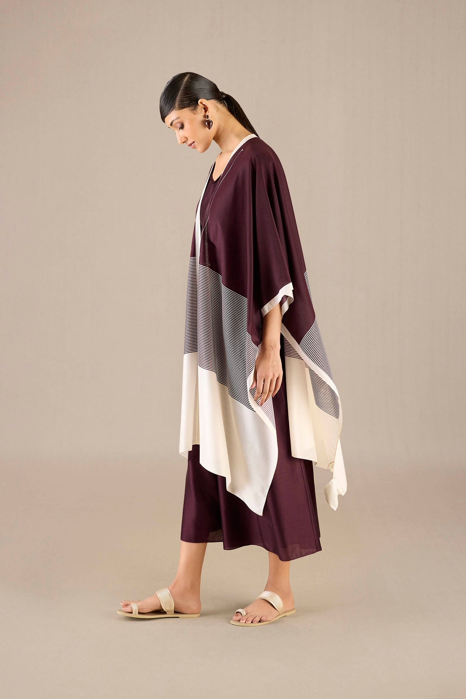 Silk Alaia Cape Set – Red