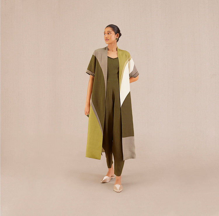 Zilda Cape Set - Olive