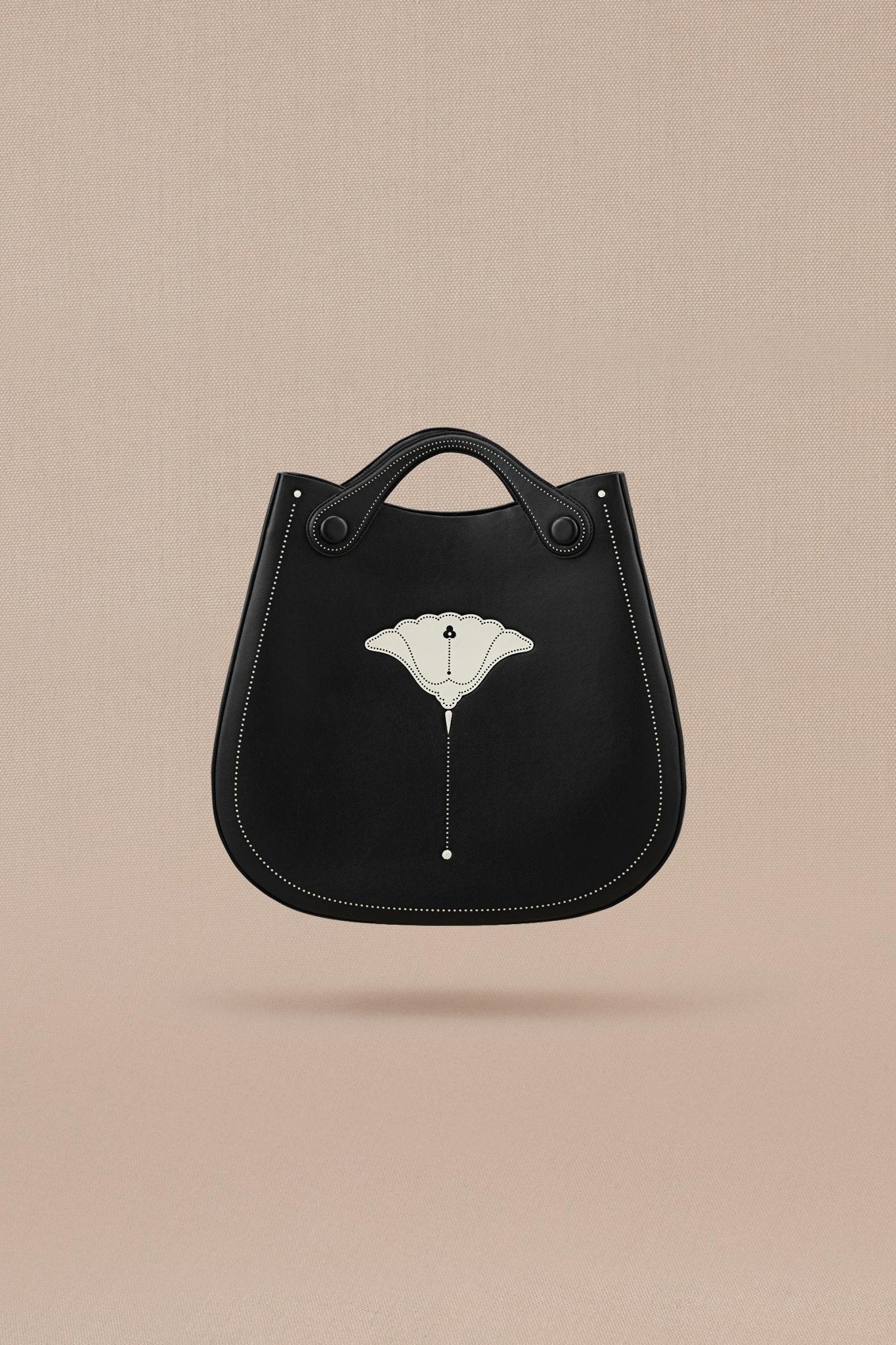 Faux Leather Judy Tote Bag – Black