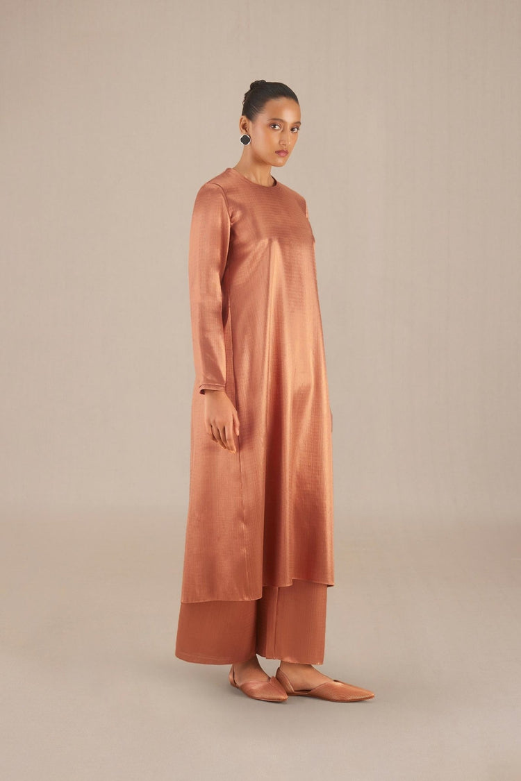 Aksa Tunic Set - Metallic Copper