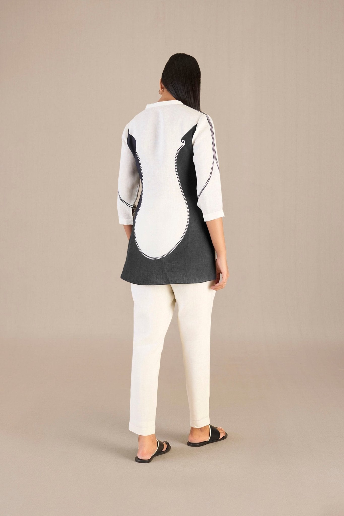 Linen Liyana Shirt Set – Ivory