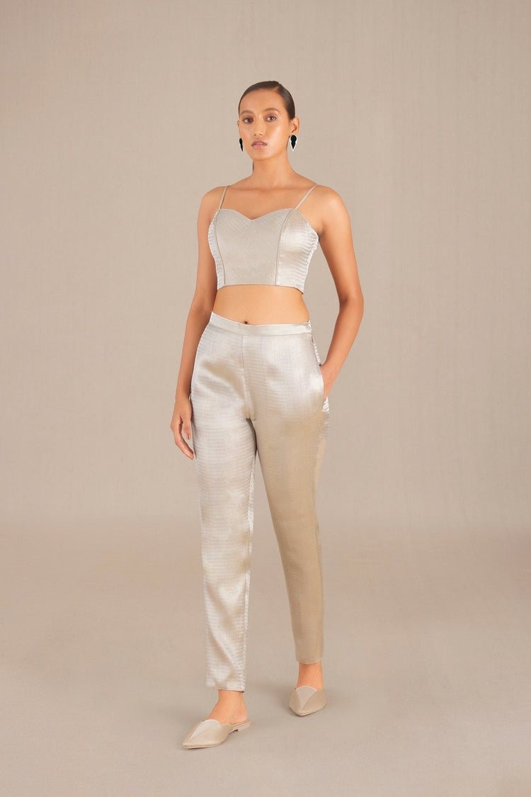 Nava Cape Set - Metallic Silver
