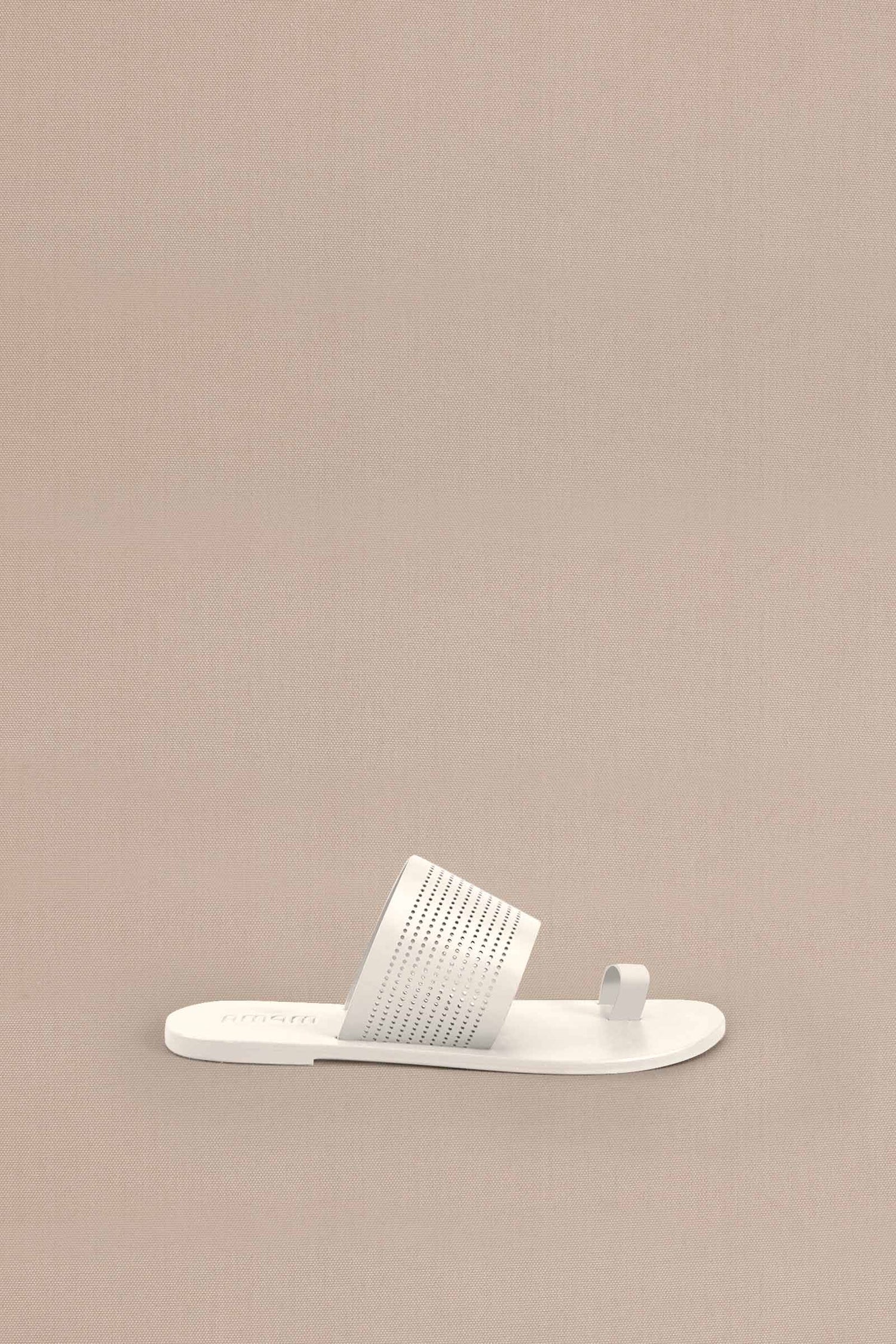 Faux Leather Lesha Slip-ons – Ivory