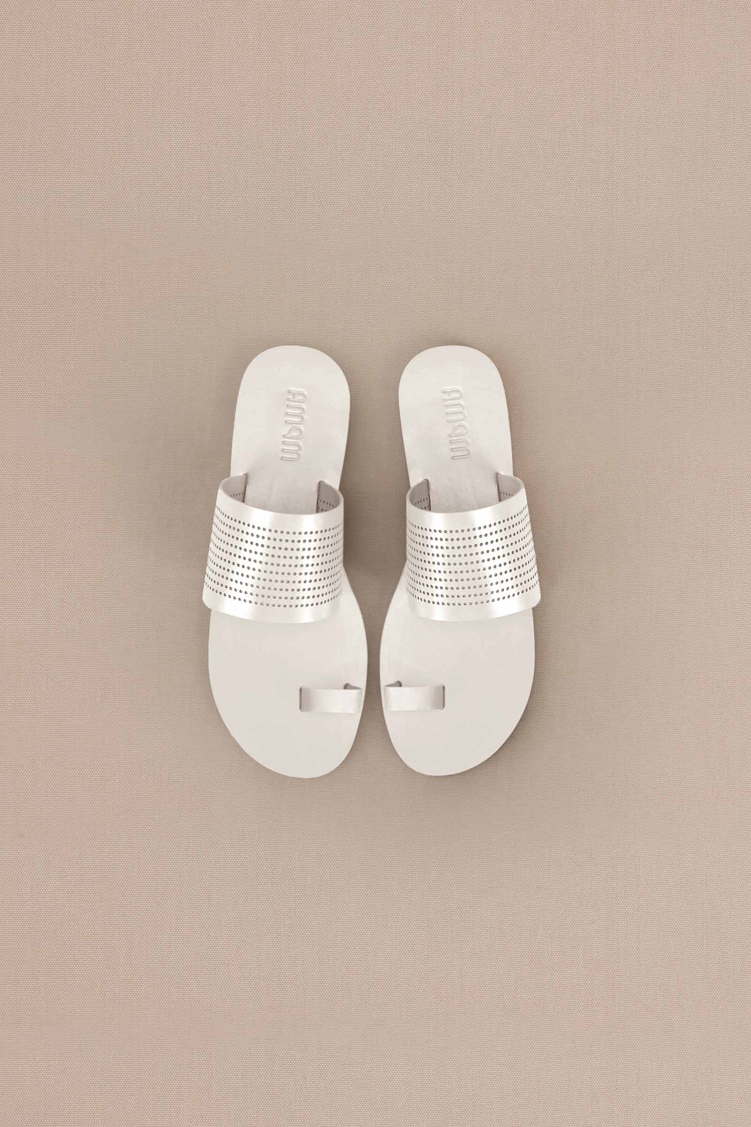 Faux Leather Lesha Slip-ons – Ivory