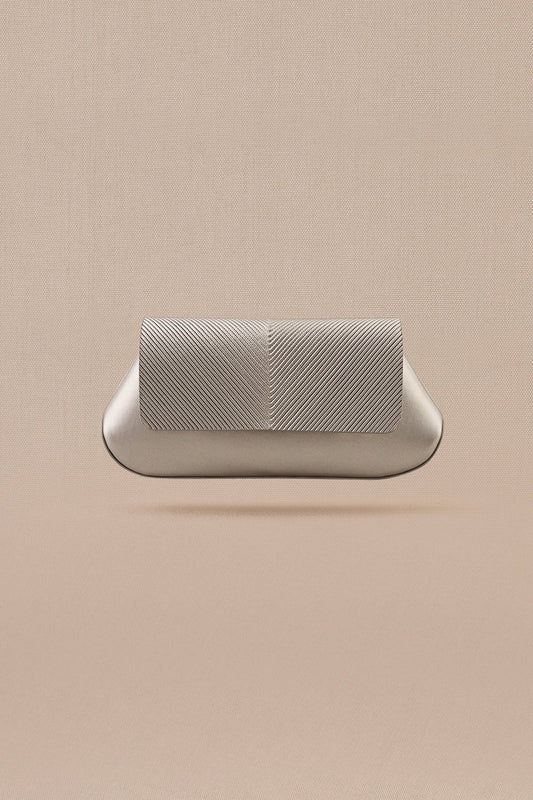 Faux Leather Azra Clutch – Metallics