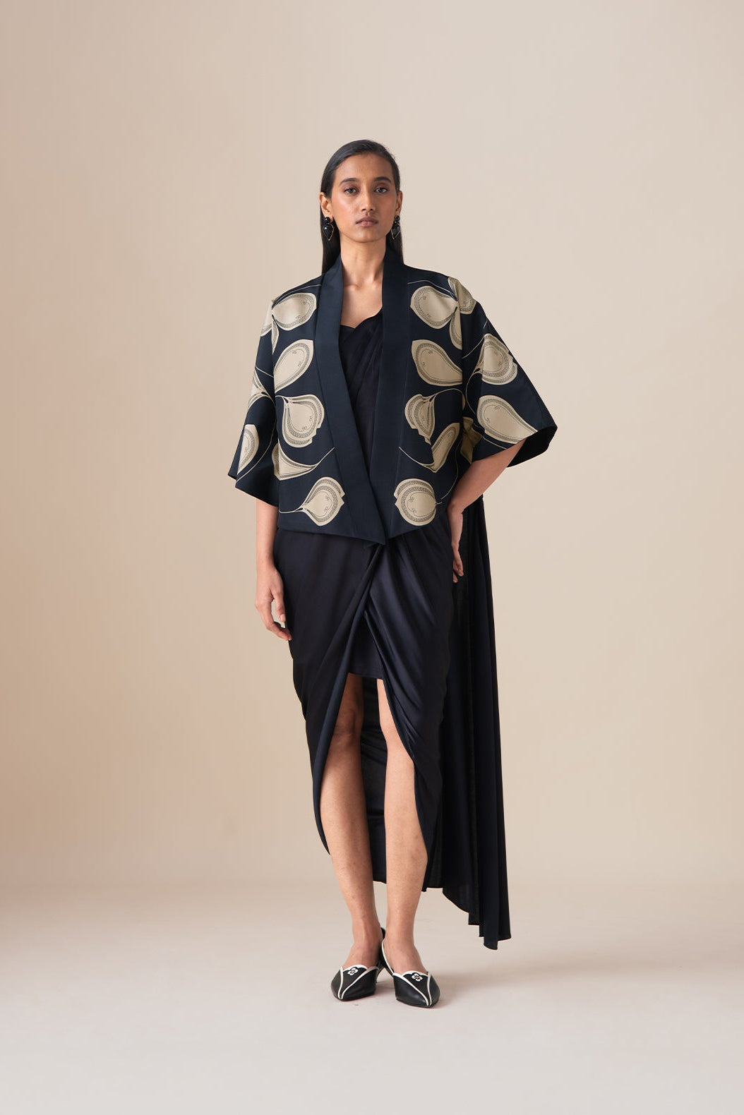  Habutai Sidra Jacket – Black