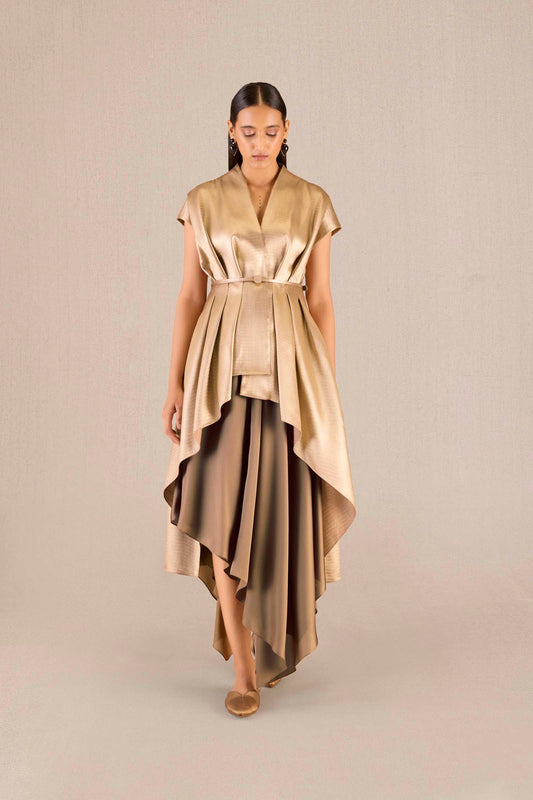 Brocade Amra Jacket Set – Metallics