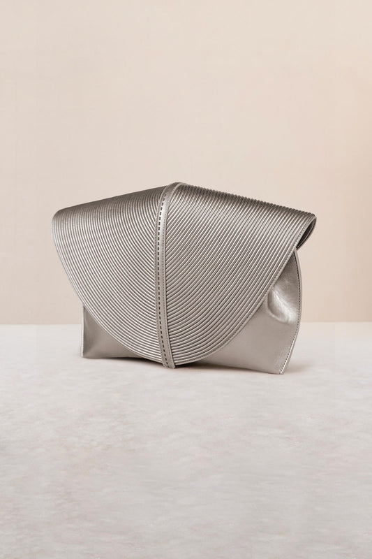 Faux Leather Myah Clutch – Metallics