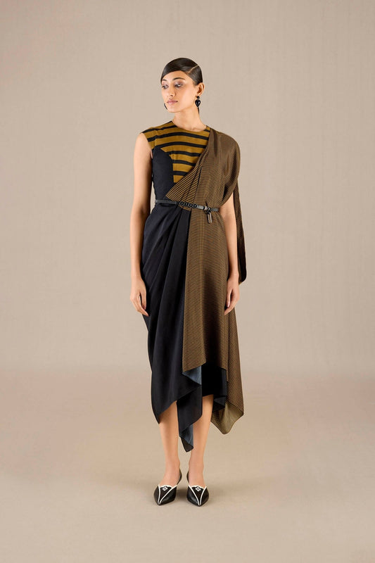 Silk Abha Saree – Black