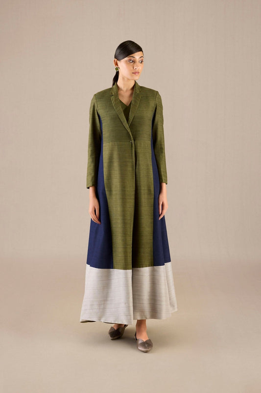 Silk Orla Abaya Set – Green