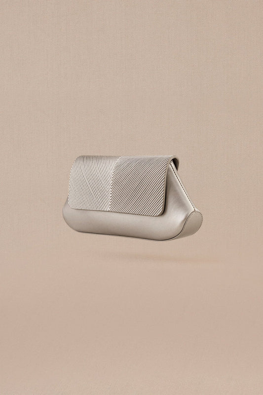 Faux Leather Azra Clutch – Metallics