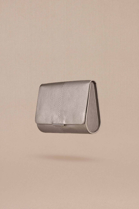 Faux Leather Zehra Clutch – Metallics
