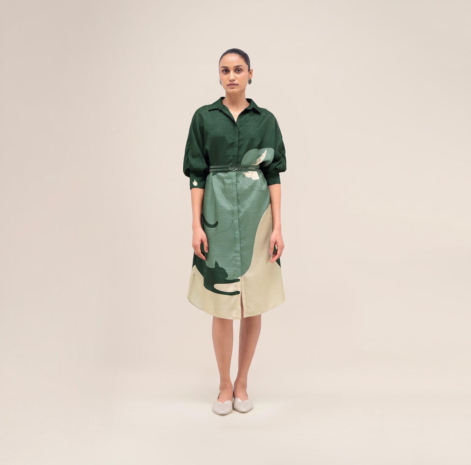  Silk Lina Dress – Green