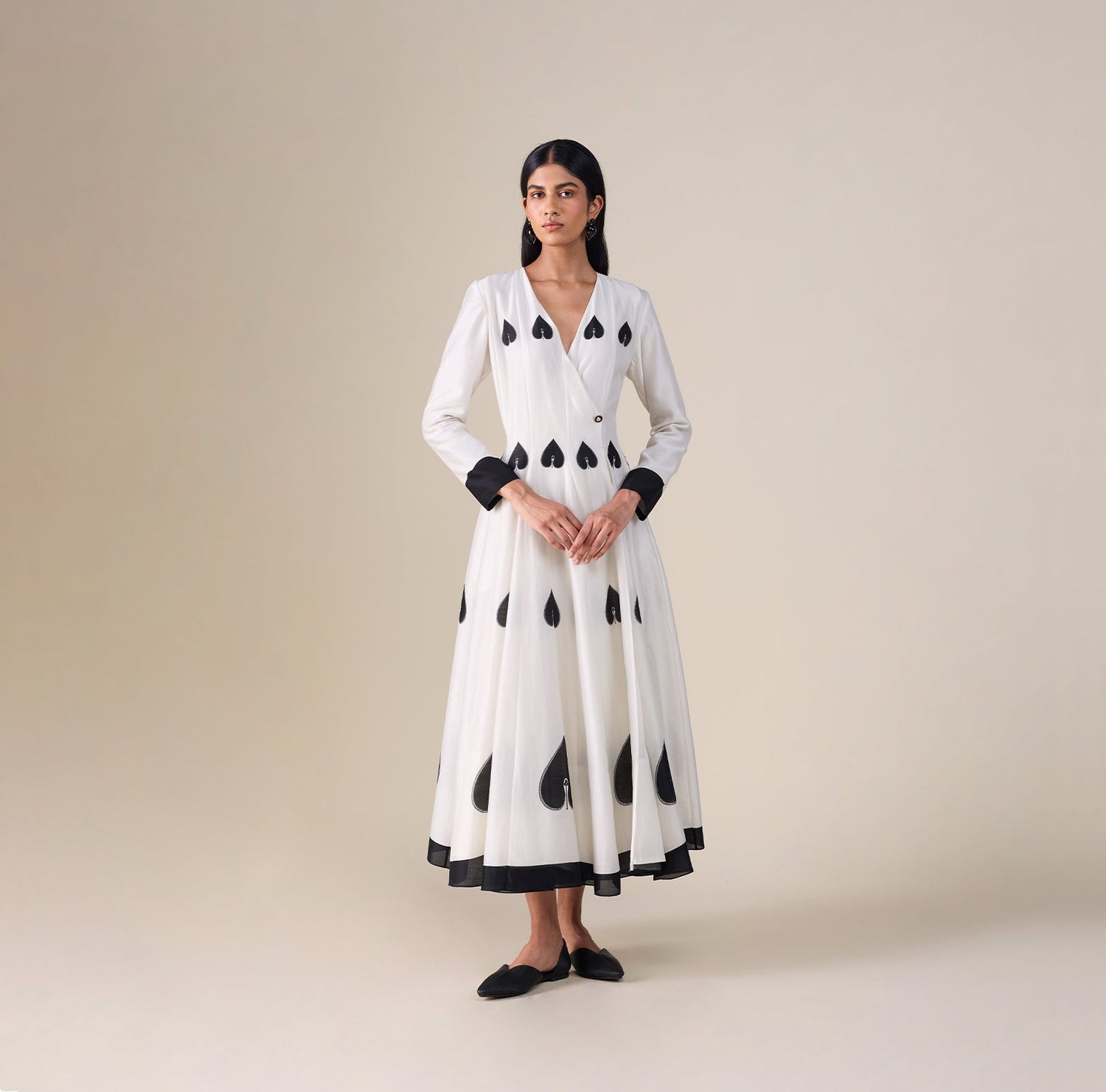  Chanderi Azah Dress – Ivory