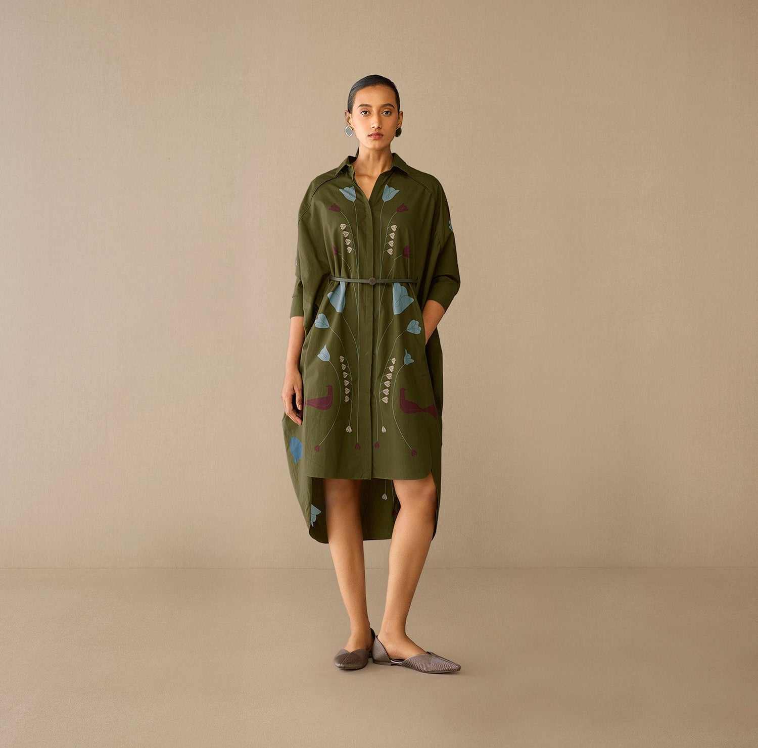  Cotton Viola Dress – Green