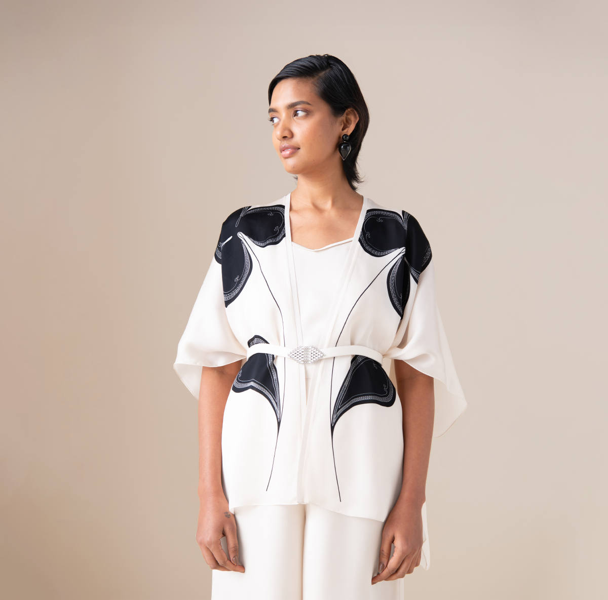  Organza Veya Cape – Ivory