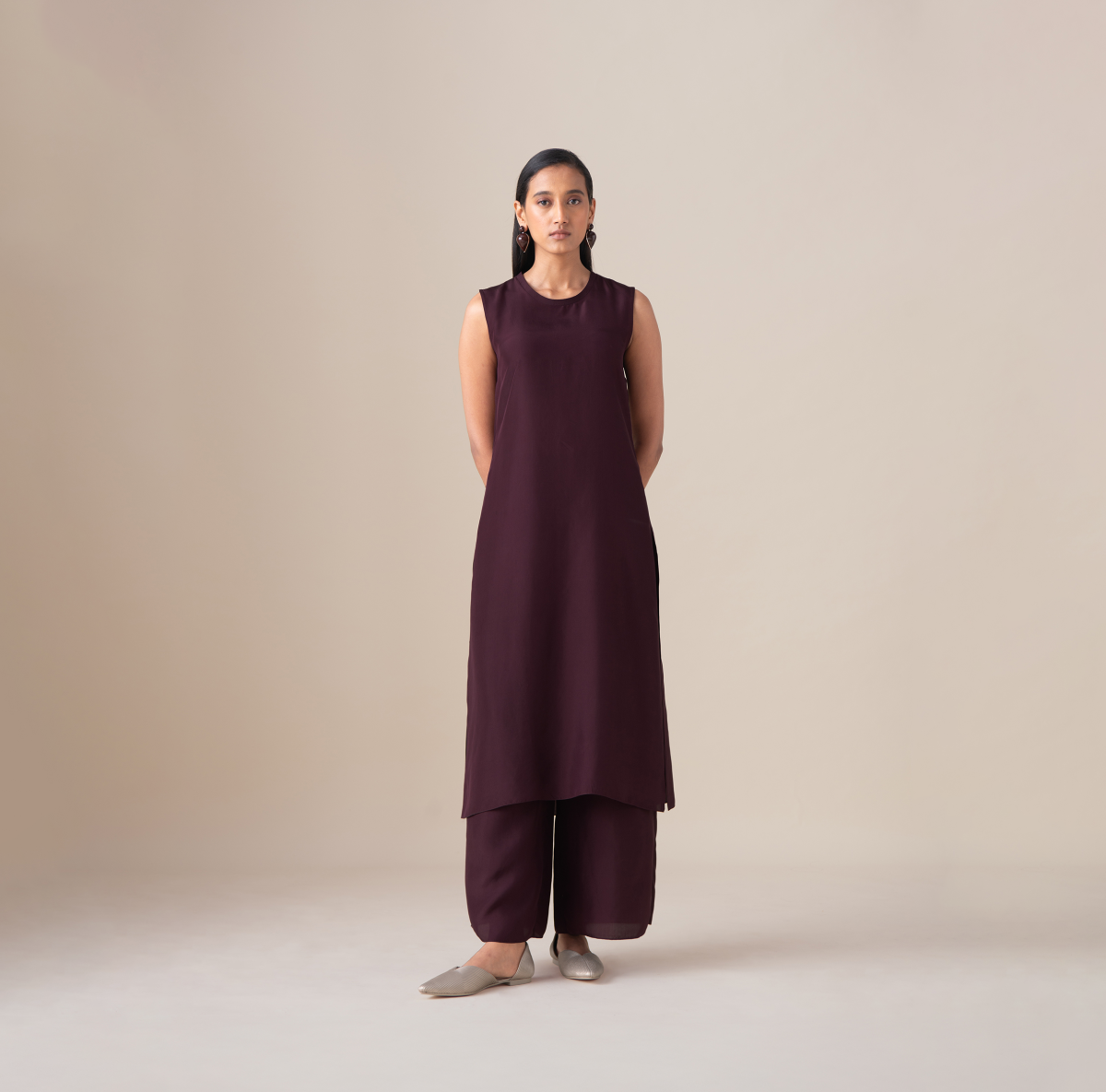  Habutai Mazira Inner & Pant – Red