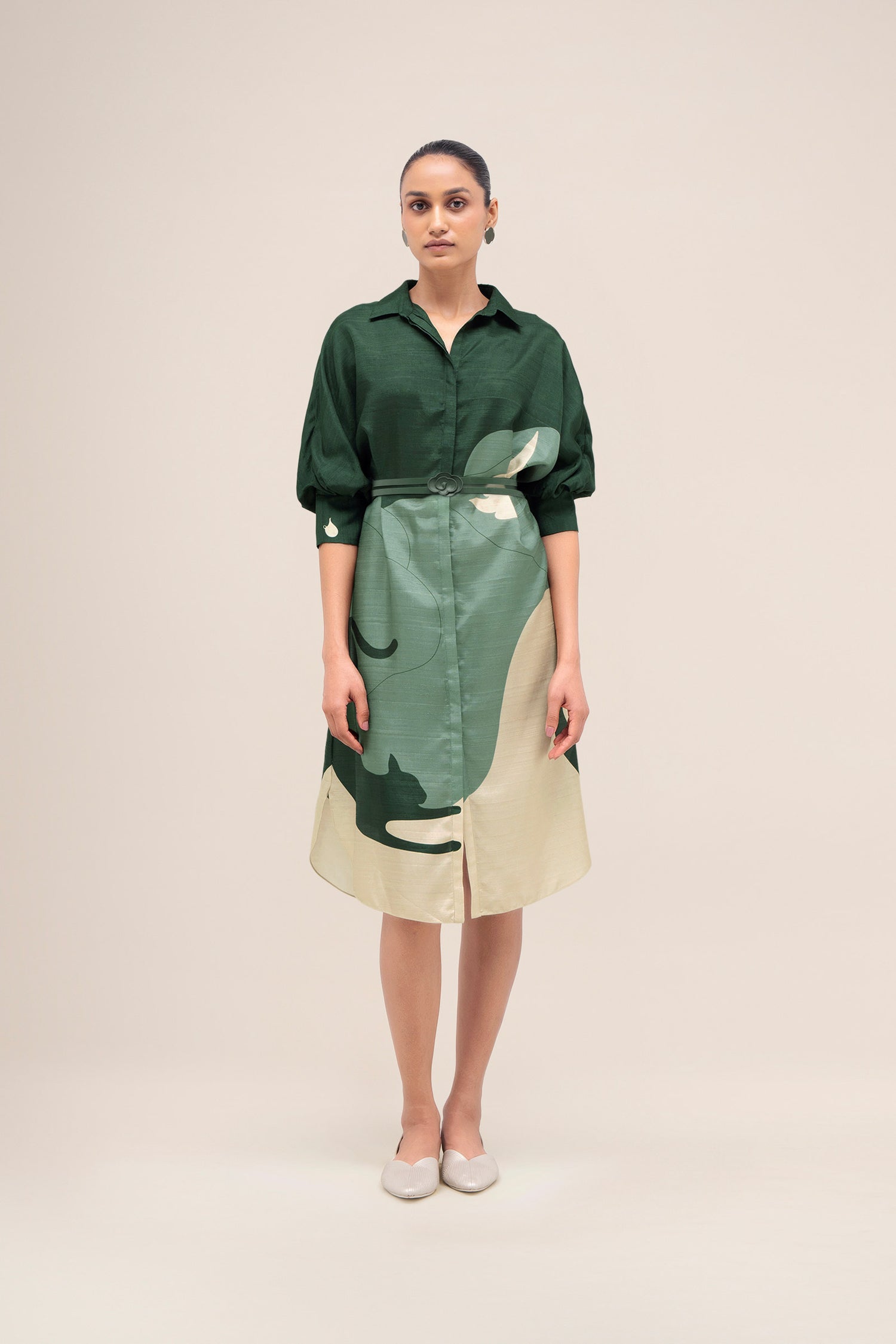  Silk Lina Dress – Green