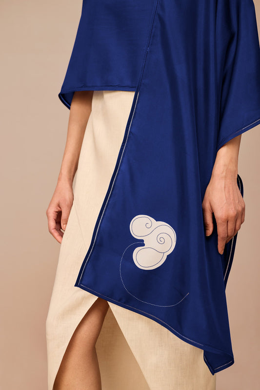 Silk Xena Scarf – Blue