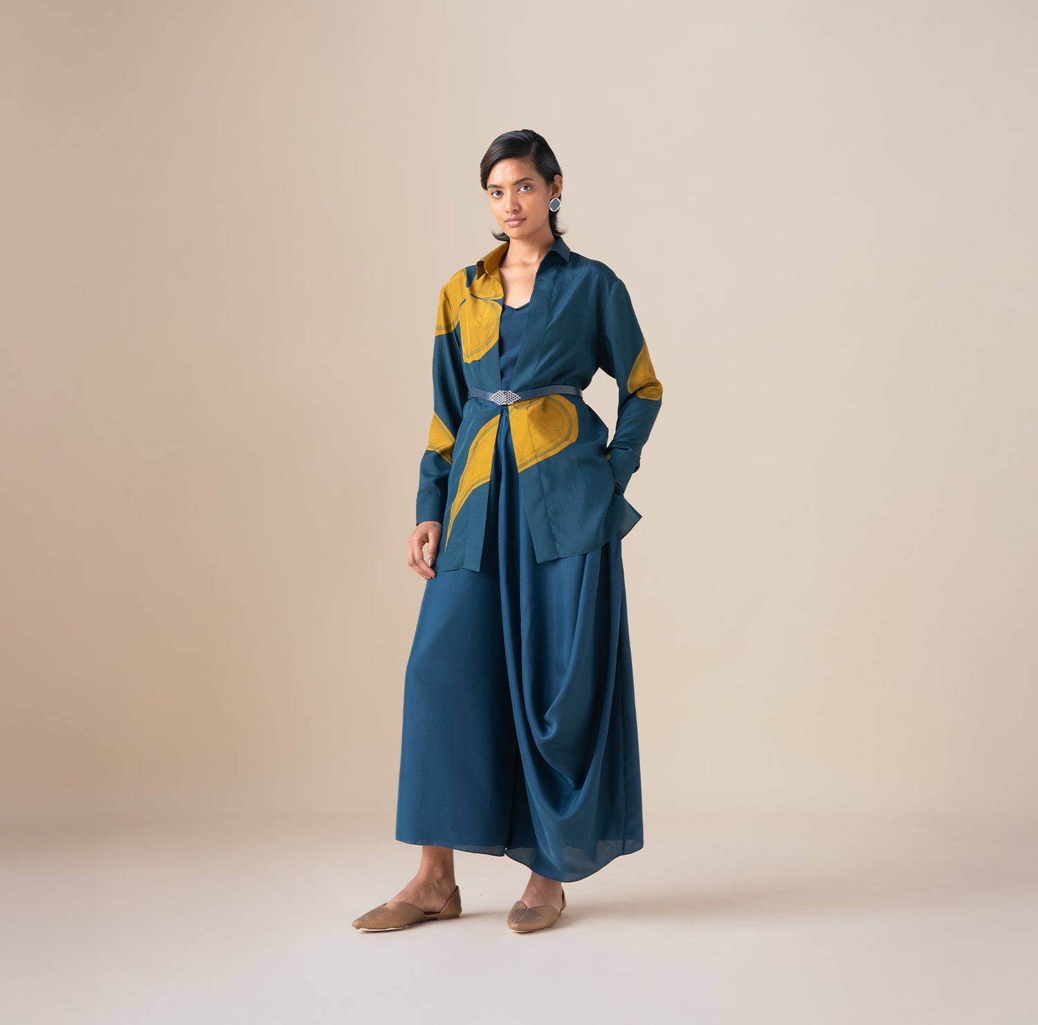  Habutai Arin Shirt – Blue