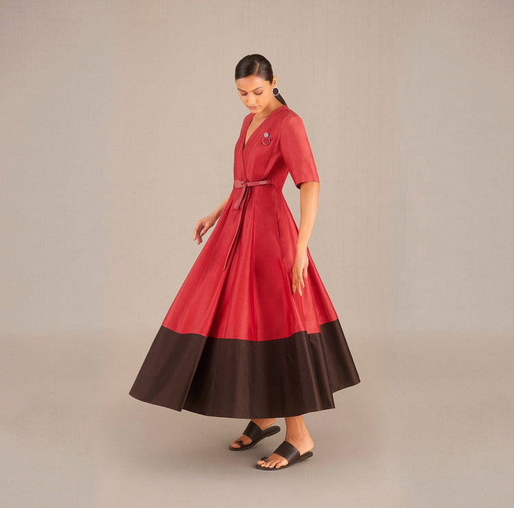 Amna Dress - Redwood