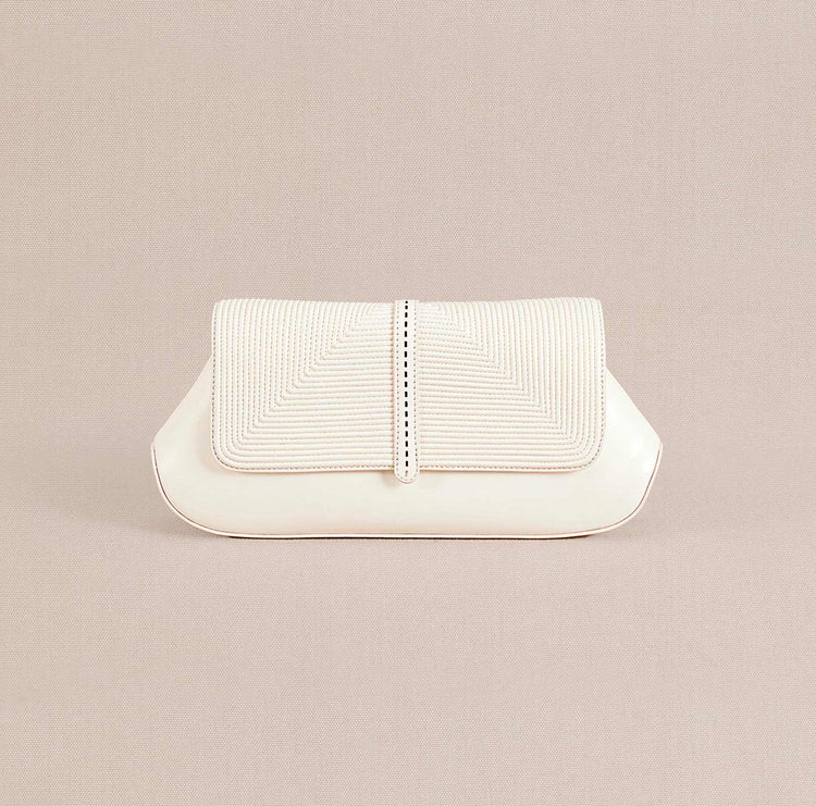 Izrah Clutch - Ivory