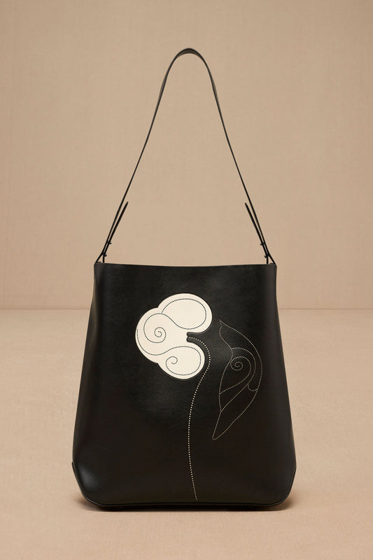 Faux Lether Dilchaspi Shoulder Bag – Black