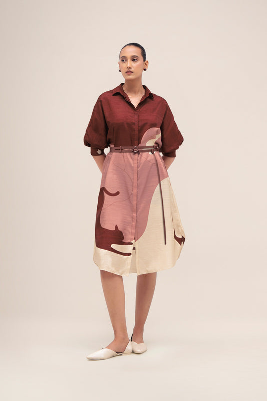 Silk Lina Dress – Red