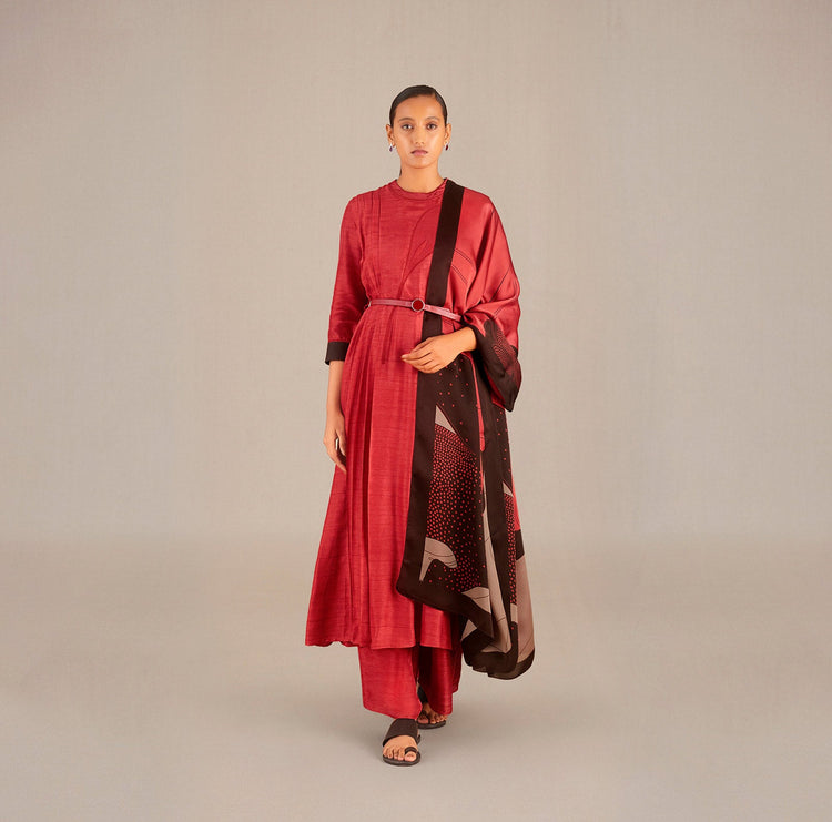 Rafa Kurta Set - Redwood