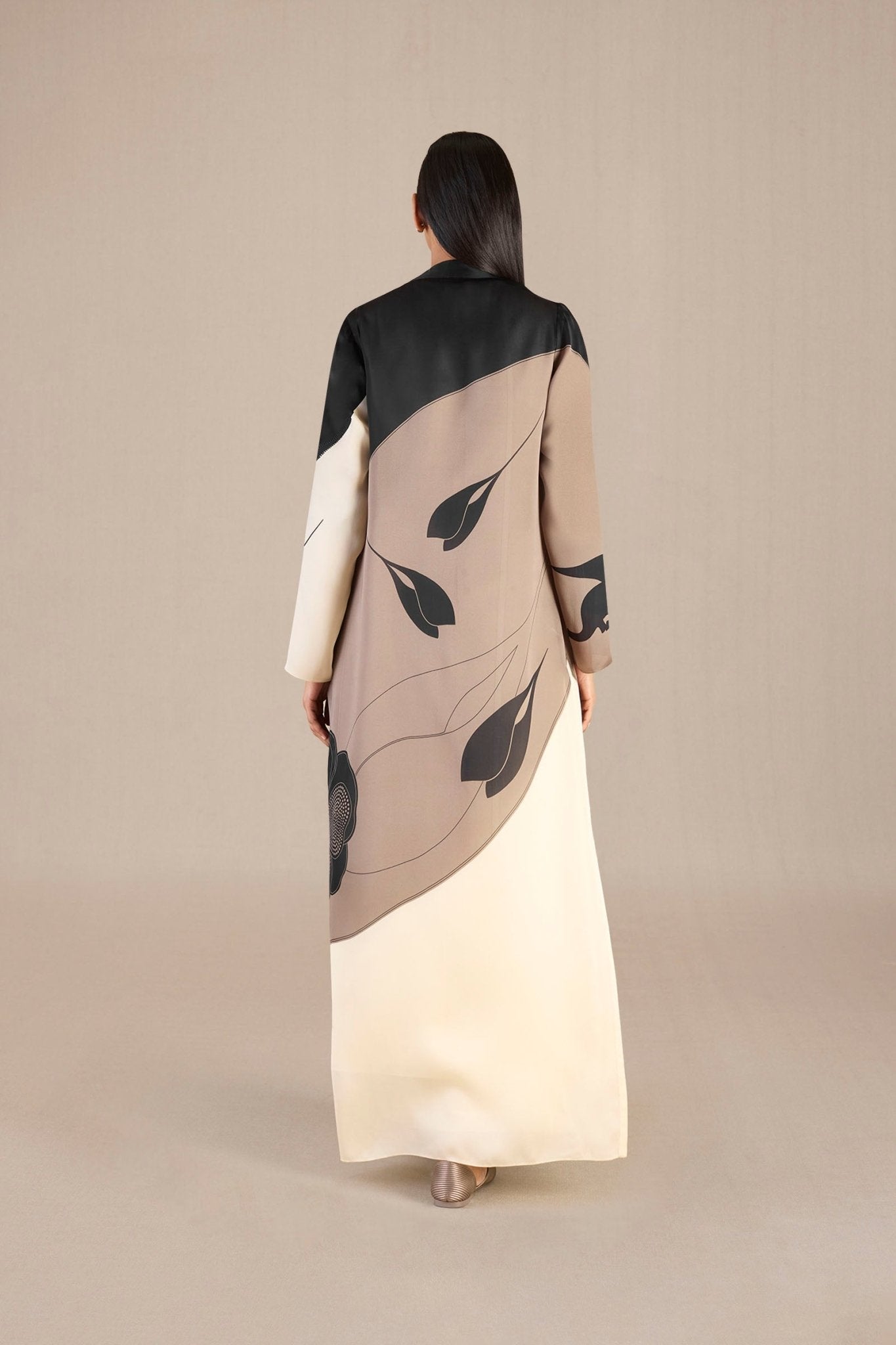  Chanderi Zaila Cape Set – Beige