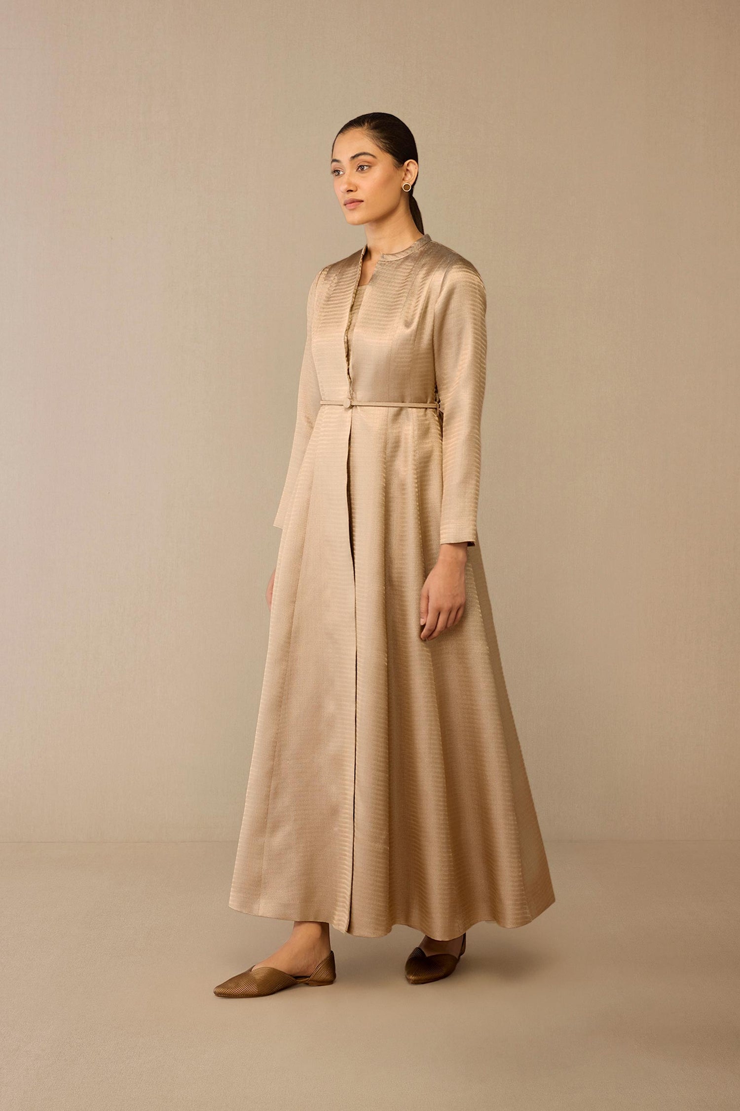  Brocade Fariha Abaya Set – Metallics