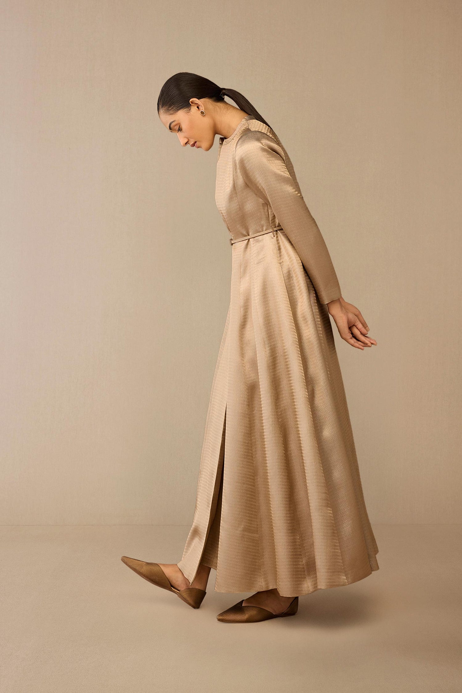  Brocade Fariha Abaya Set – Metallics