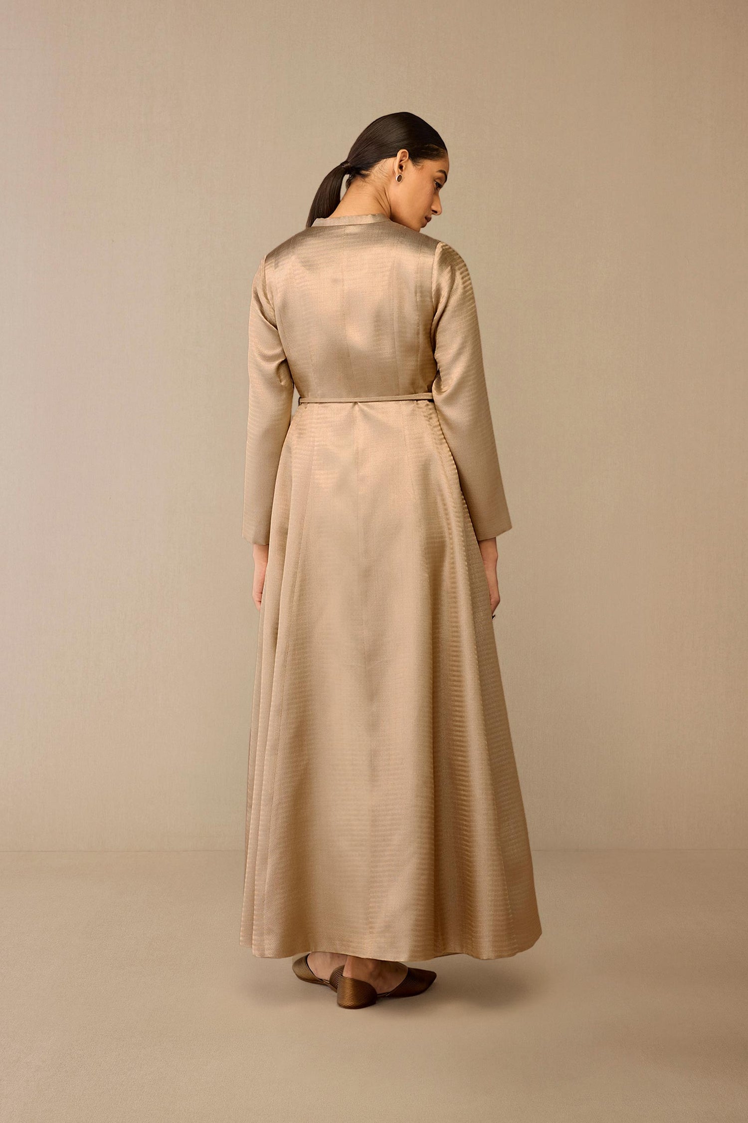  Brocade Fariha Abaya Set – Metallics