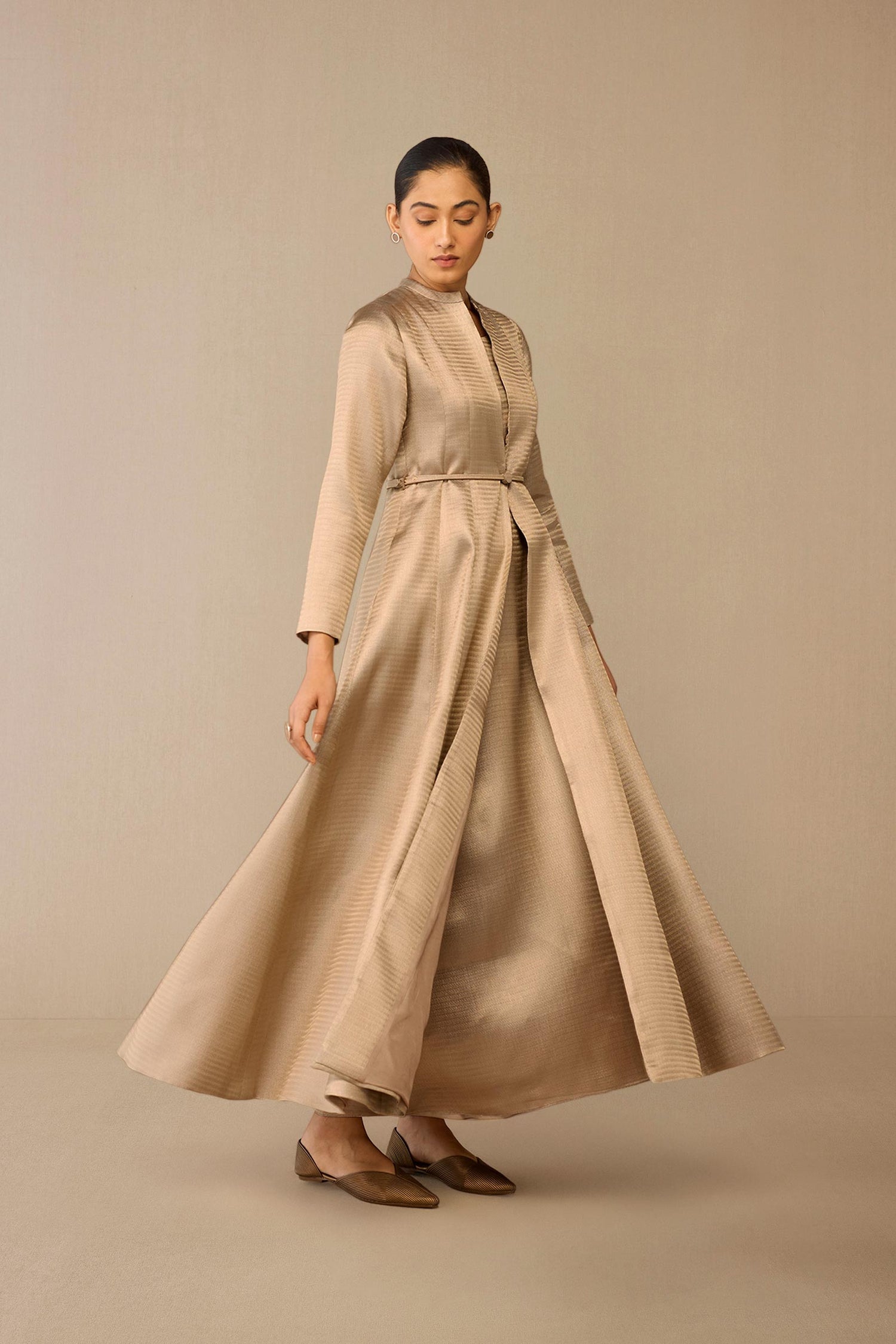  Brocade Fariha Abaya Set – Metallics