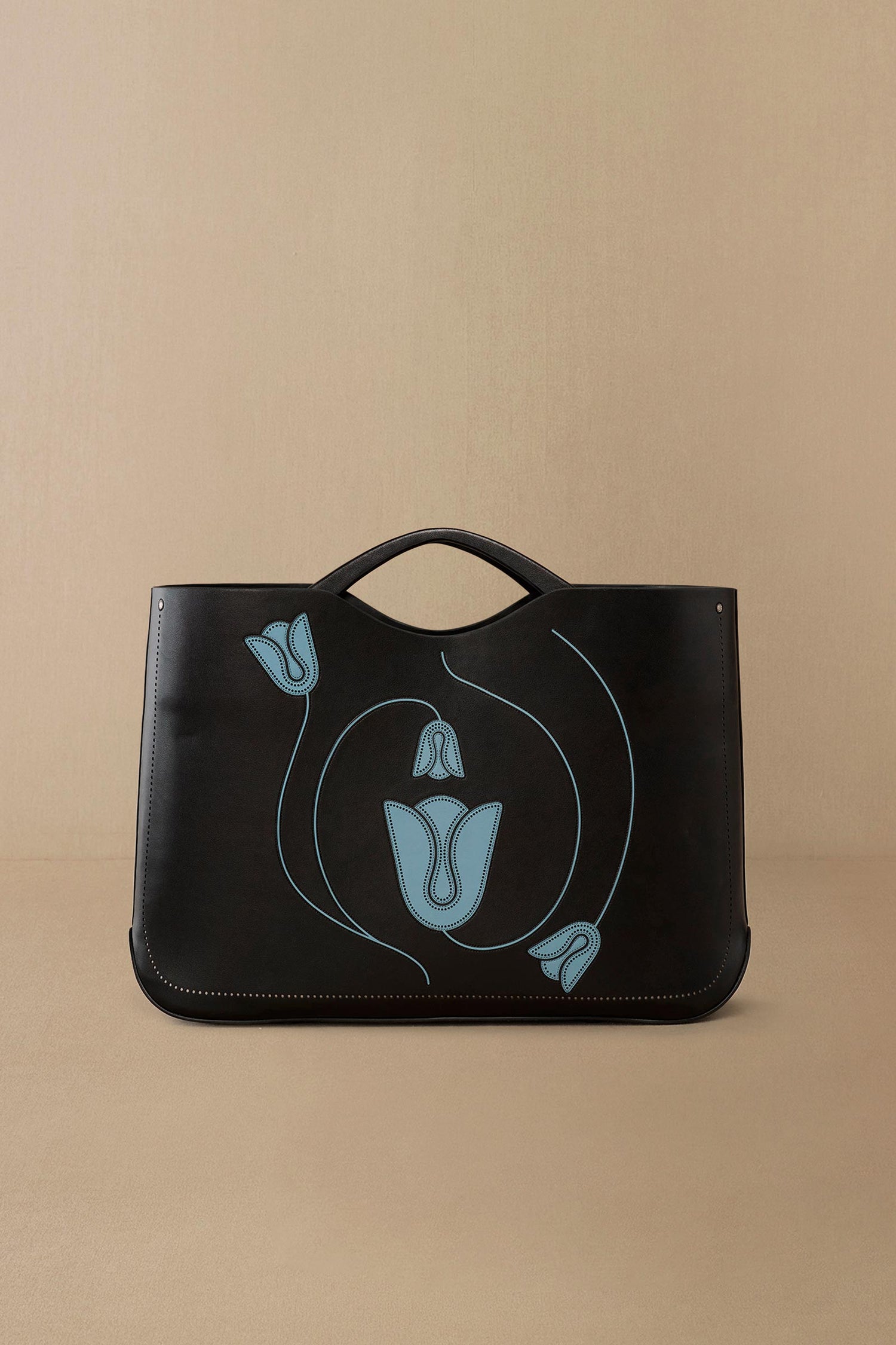  Faux Leather Madea Tote Bag – Black