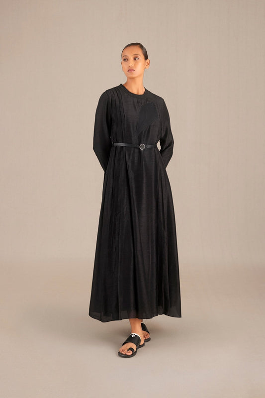 Silk Rafa Dress – Black