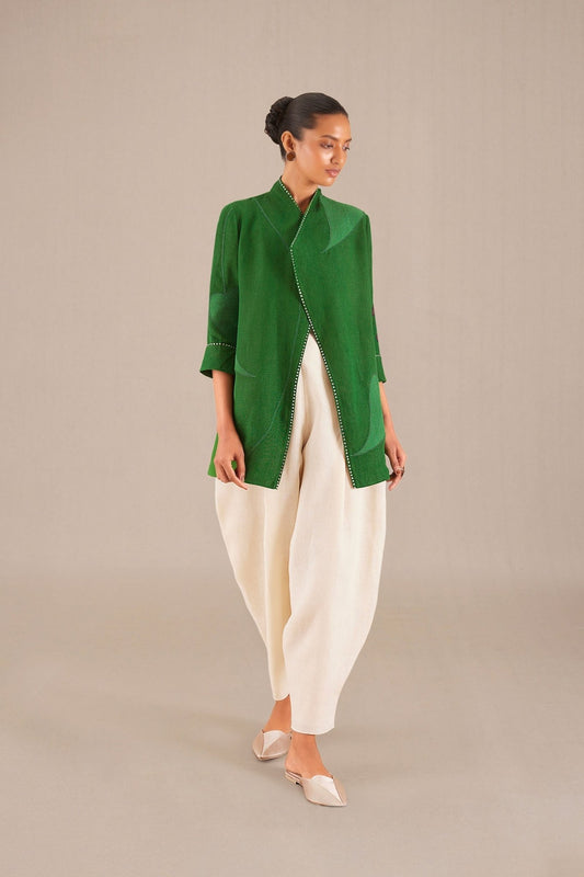 Linen Firuzeh Jacket – Green