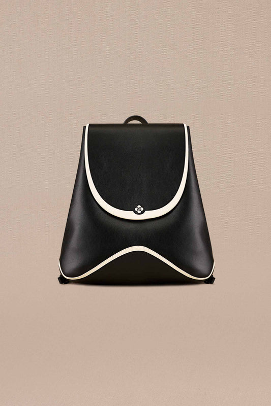 Faux Leather Cala Backpack – Black