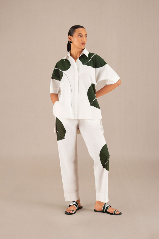 Cotton Afar Shirt Co-Ord Set – Ivory