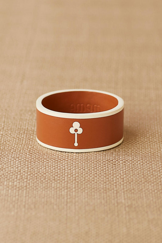 Faux Leather Inaz Cuff – Orange