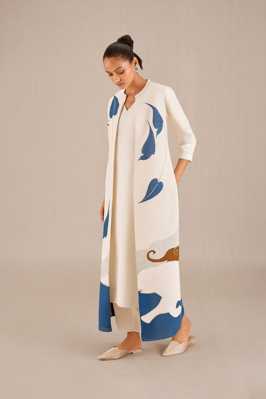Linen Bella Jacket Set – Blue