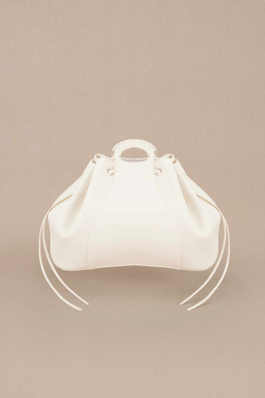 Faux Leather Shazia Tote Bag – Ivory