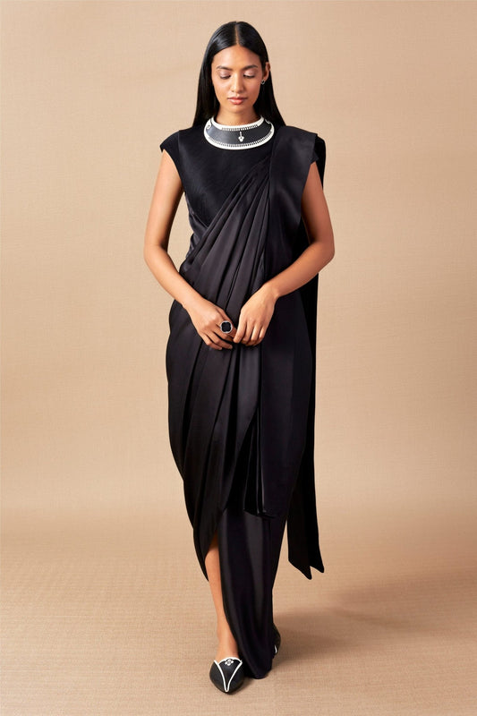 Silk Ila Saree – Black