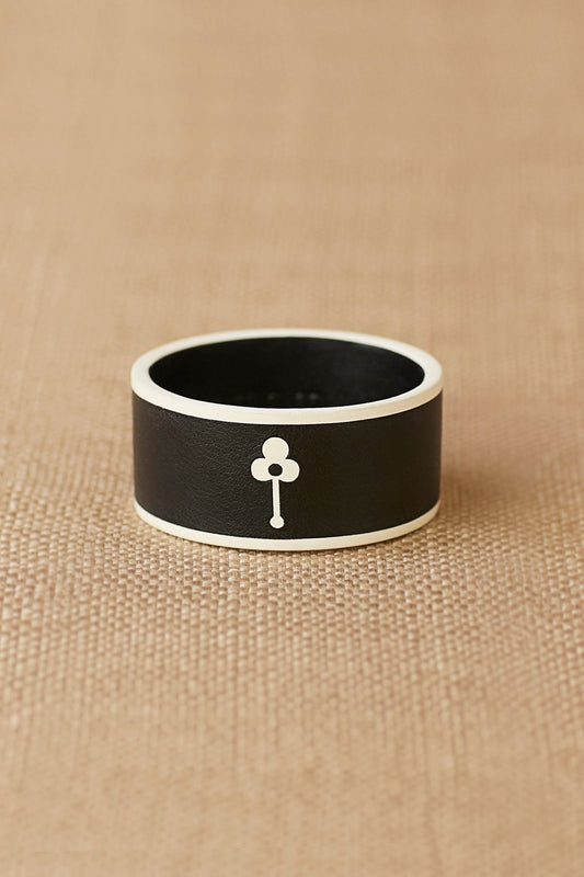 Faux Leather Inaz Cuff – Black
