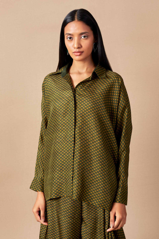 Silk Zoya Shirt – Green