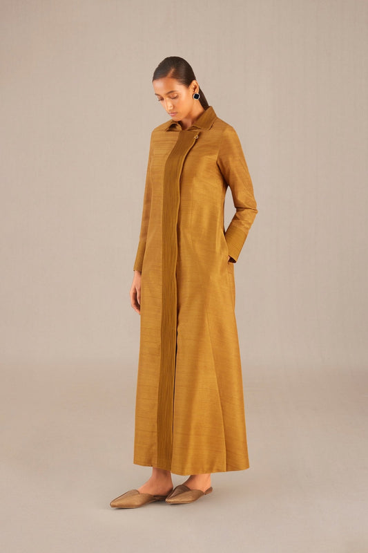 Silk Naaz Abaya – Yellow