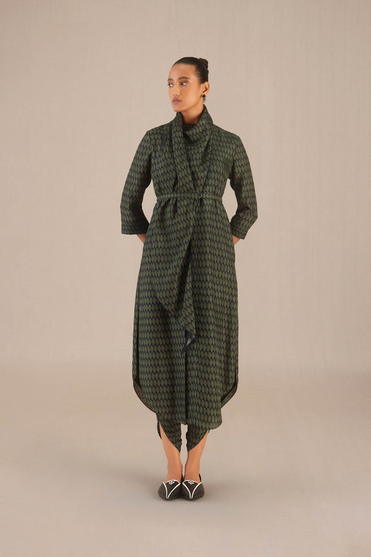 Silk Syah Tunic Set – Green