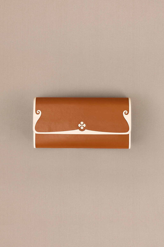 Leather Rayah Wallet – Brown