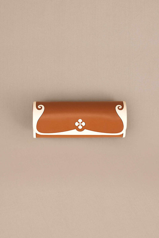 Faux Leather Cali Sunglass Cover – Orange
