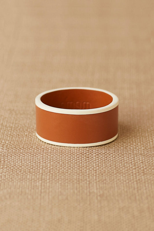 Faux Leather Norah Cuff – Orange